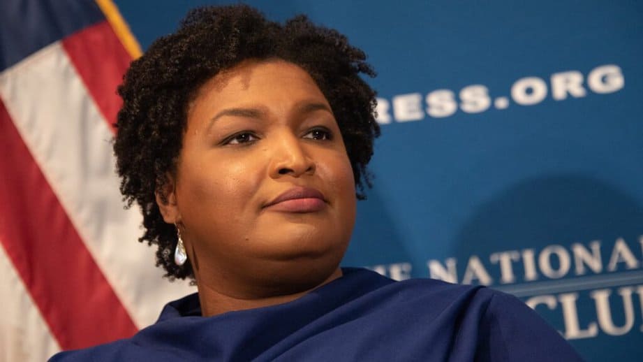 Stacey Abrams on stage