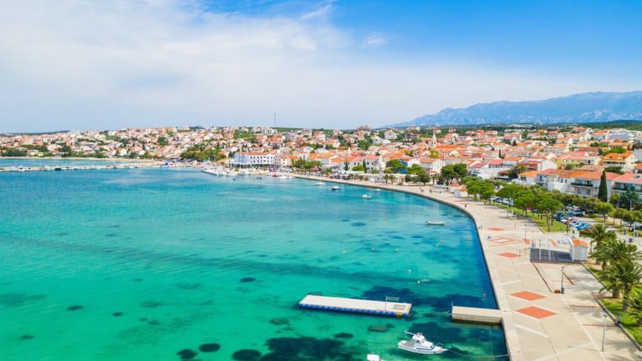 Beach on Pag Island in Croatia